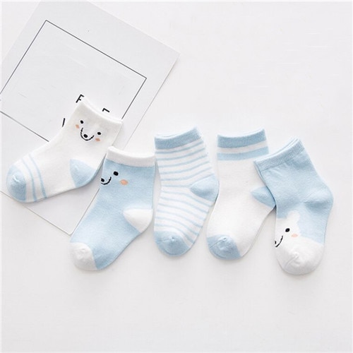 Cotton Striped Toddler Socks